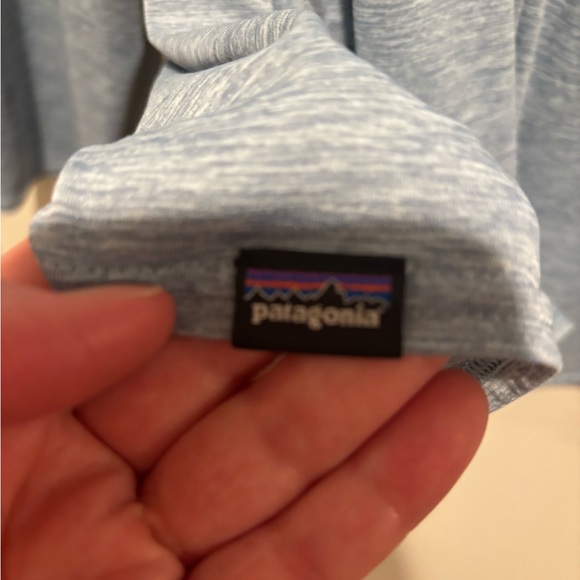 Patagonia Men's Sky Blue Capilene Cool Daily Hoodie Shirt Large - Picture 5 of 5